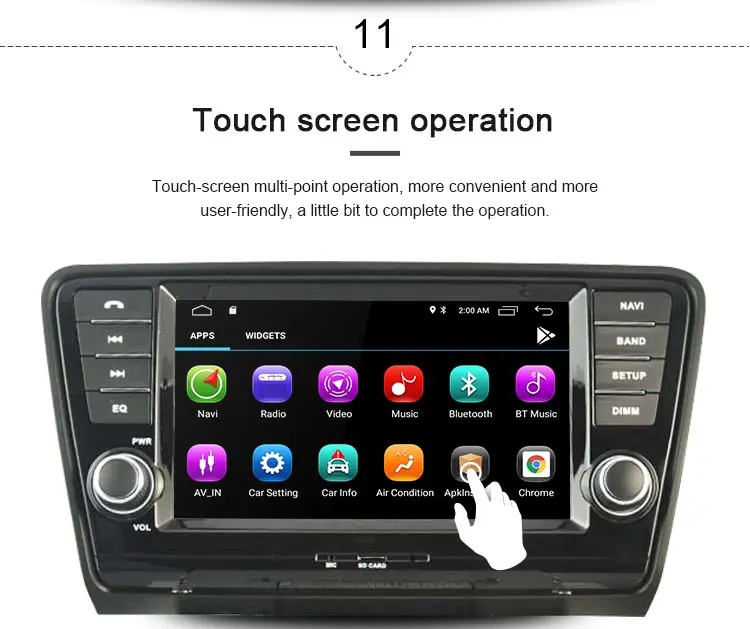 Discount JDASTON Android 8.1 Car DVD Player For SKODA Octavia 2013 2014 2015 Multimedia GPS Navigation 2 Din Car Radio IPS Stereo WIFI SD 12