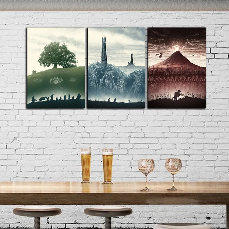 Abstract Forest Mountain Landscape Canvas Painting Nordic Poster Wall Art Pictures For Living Room Bedroom Pop Art Decoration