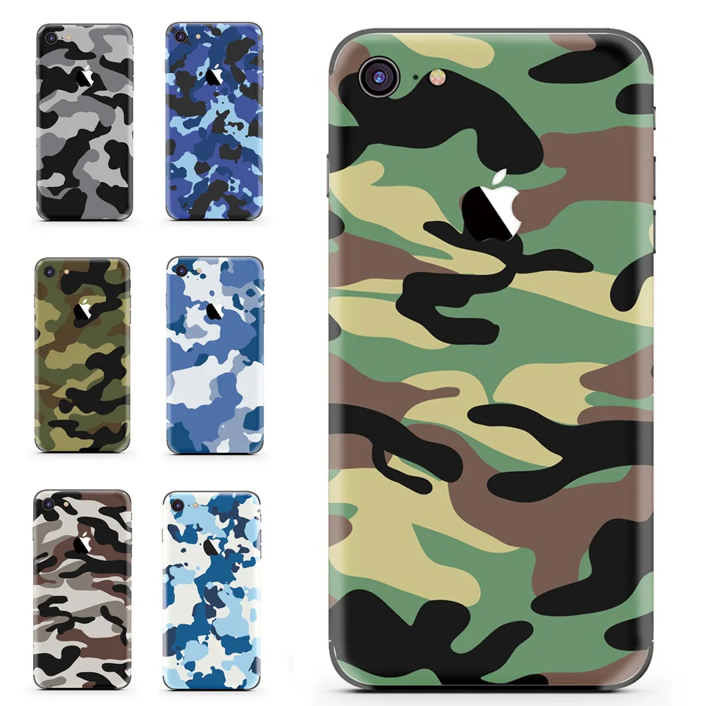 

Back Protective flim For iPhone 7 8 Plus Ultra Thin Camouflage Cover Back Screen Protector For iPhone 7 Plus 8 Rear Film