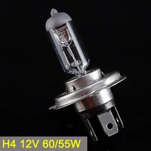 Sinovcle h4 12 v 60/55 w clear 3800 k lâmpada do farol de vidro carro halogênio luz