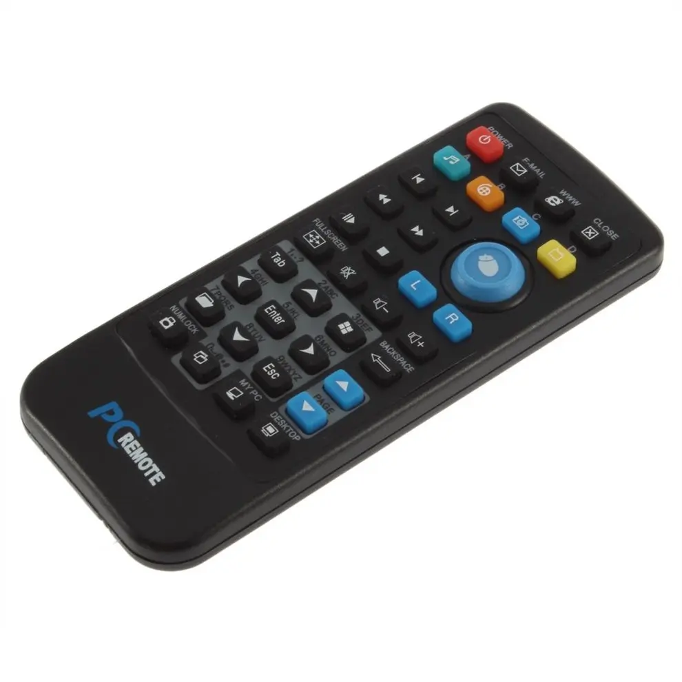 

5PCS Black USB Media IR Wireless Mouse Remote Control Controller USB Receiver For Laptop PC Computer Center Windows Xp Vista