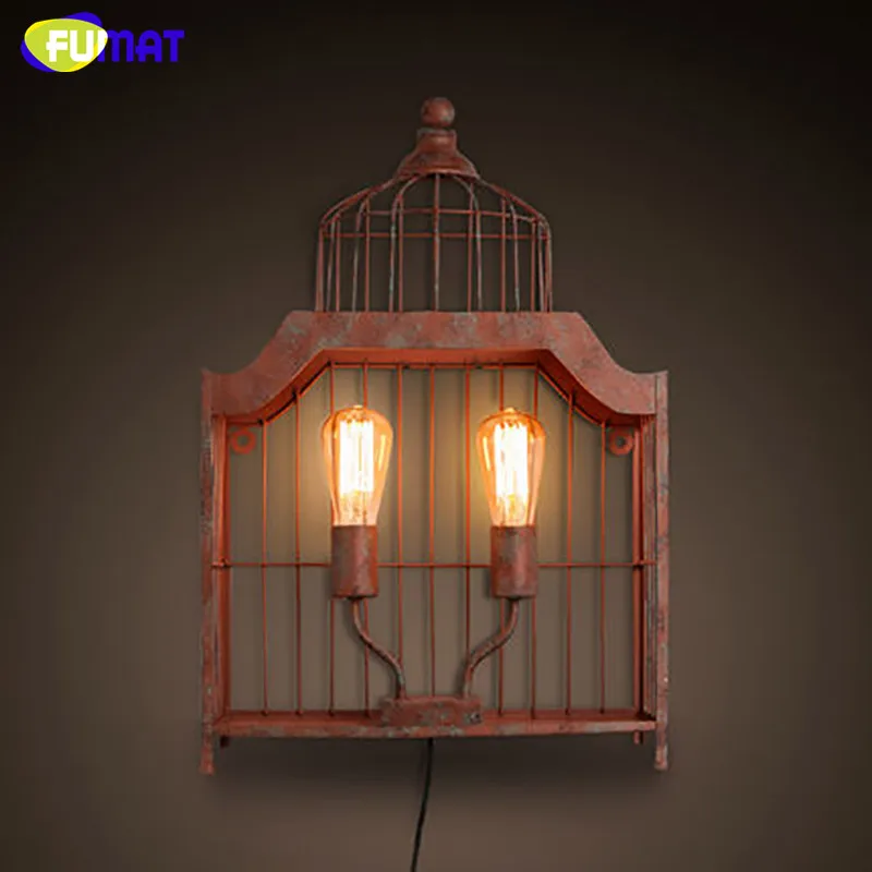 

FUMAT Wall Lamps Vintage Industrial Wall Sconces Bed Room Bedside Lamp Loft Metal Wall Light Fixtuers Traditional Wall Lamp Bar