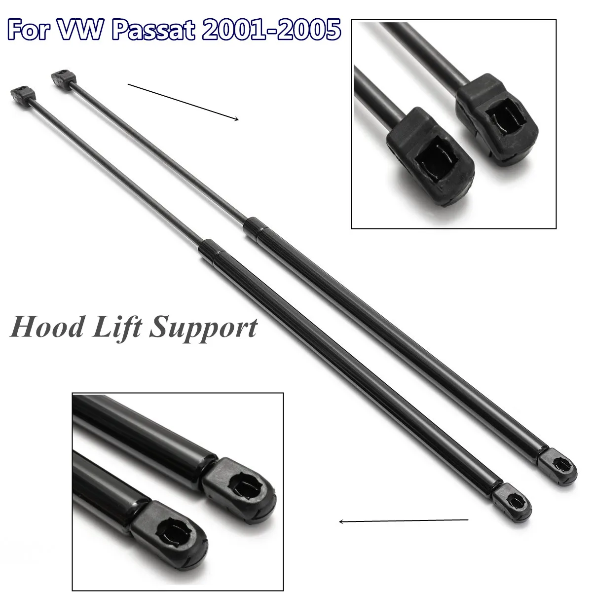 

Pair Hydraulic Support Bar Hood Lift Support Strut Arm Prop Rod Pair Gas Damper Shock for VW 2001 2002 2003 2004 2005
