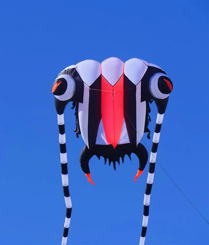 

free shipping high quality 16square meters trilobites soft kite ripstop nylon fabric kite easy hcxkite factory tadpoles toys