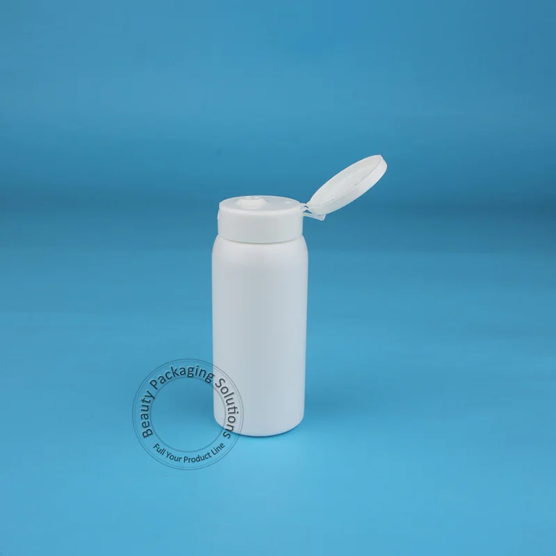 

5pcs/Lot Wholesale 100g Plastic Powder Bottle Cosmetic Container 100ml Pepper Shaker Pot White Lid Cleansing Powder Packaging