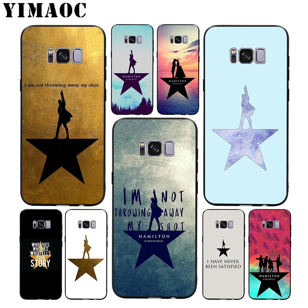 Мягкий Музыкальный Чехол YIMAOC Hamilton для Samsung Galaxy S10 S10e S9 S8 A6 Plus S7 S6 Edge A7 A5 A3 J6 Note 9 8 |