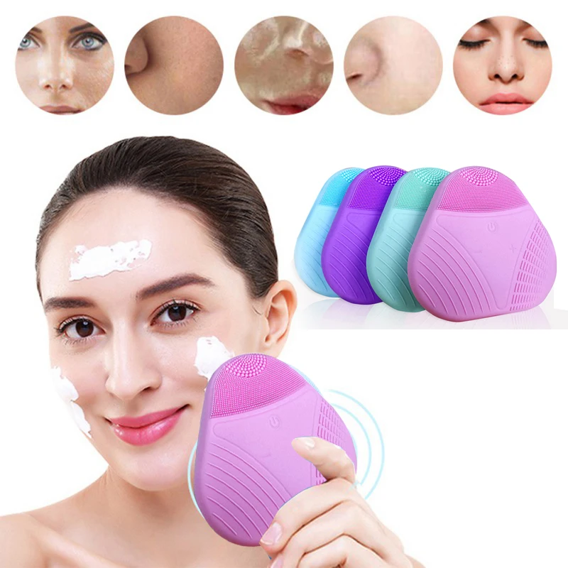Pro Face Cleaning Tool Cleanser Silicone Face Brush Cleansing Face