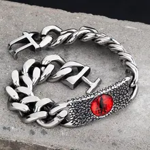 Браслет из нержавеющей стали с глазами дьявола для мужчин, модные ювелирные изделия mygrillz