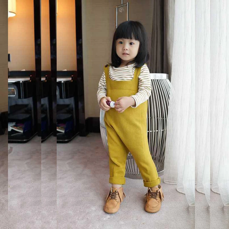 Детский Трикотажный Хлопковый комбинезон на весну осень|girls overalls|overalls girlsboys overalls |