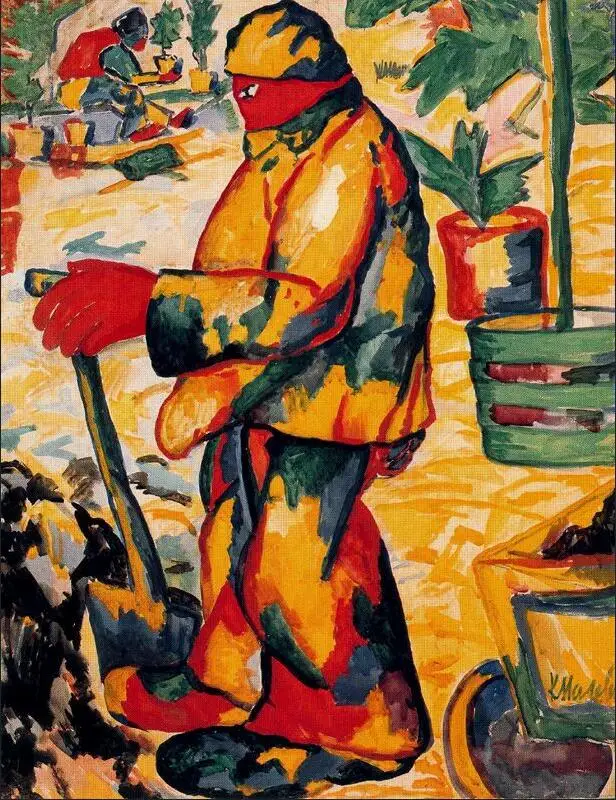 

High quality Oil painting Canvas Reproductions Gardener (1911) By Kazimir Malevich hand painted
