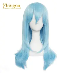 Ebingoo аниме Aotu World небесно-голубое длинное прямое синтетический парик для косплея с челкой костюм на Хэллоуин вечерние парики для женщин