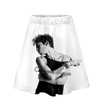 

Cameron Boyce High Waist Skirt Women Fashion Summer 3D Print Elastic Flared Skirt Kawaii Female Free Shipping And Wholesale