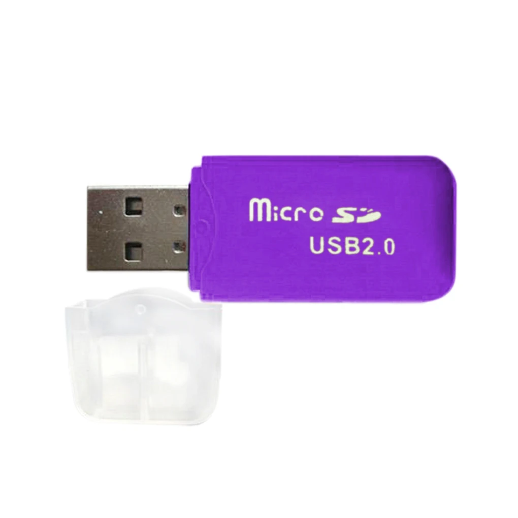 Портативный цветной высокоскоростной USB 2,0 Micro SD T-Flash TF устройство для чтения карт памяти Microsd Transflash на USB флэш-накопитель адаптер