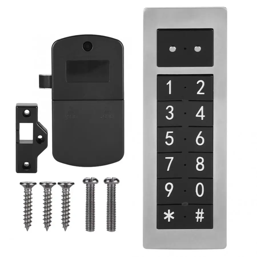 Нержавеющая сталь Противоугонный замок электронный цифровой пароль клавиатуры номер шкафа кодовый дверной замок
