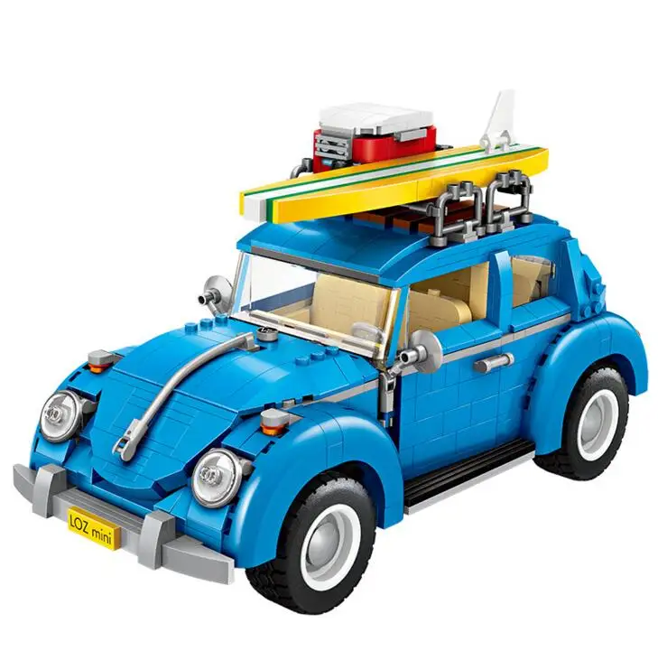 LOZ 1114 Technic серия Жук модель маленький блок строительные блоки набор классический автомобиль-Стайлинг игрушки для детей