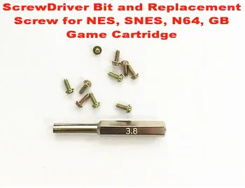 

Replacement Screw for NES, SNES, N64, GB Game Cartridge, include ScrewDriver Bit