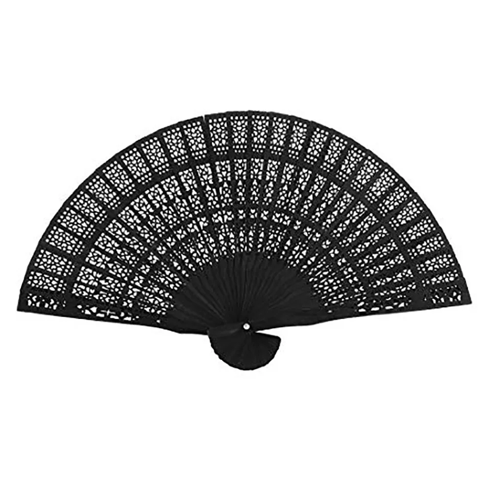buy New Vintage Bamboo Chinese Style Decorative Bamboo Fans Lace Fabric Silk Folding Hand Held Dance Fans Flower Party Wedding Prom