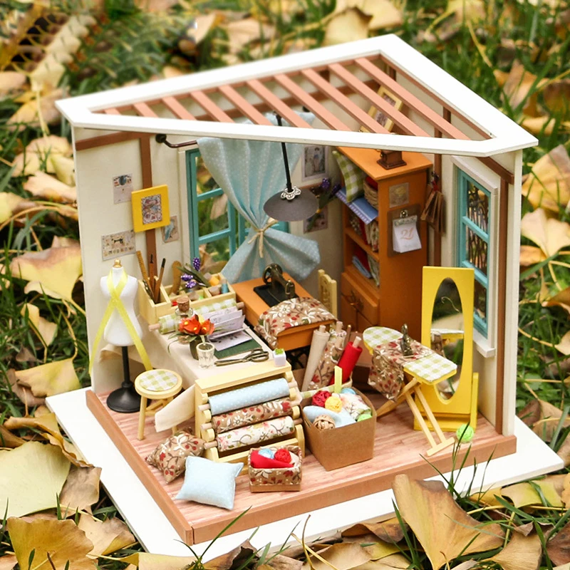 Кукольный дом модель строительные наборы кукольный домик креативные игрушки хобби подарок восемь видов DIY миниатюрная теплица для детей и взрослых