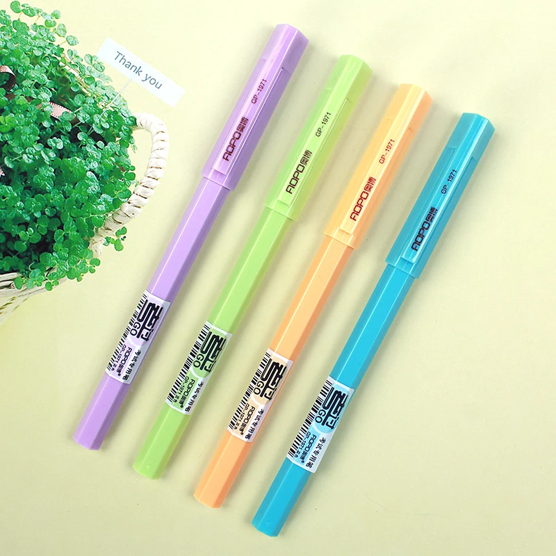 

12pcs/lot New Cute Cartoon Colorful Sweet Gel Pen Set Kawaii Korean Stationery office school supplies Gift Free shipping