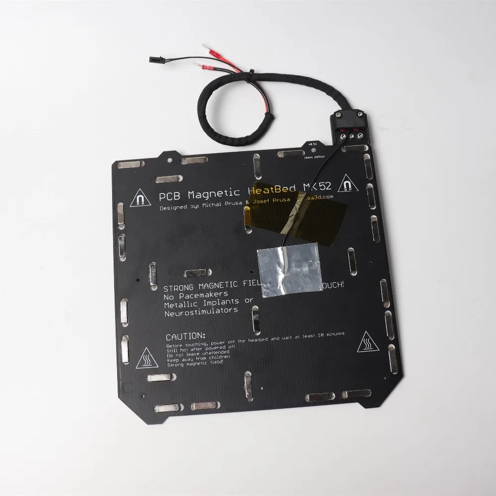 Cabo de Alimentação Têxtil para Faça Prusa Mk52 Cama Aquecida 24v Montado N35uh Ímãs Termistor Manga Você Mesmo Impressora 3d i3 Mk3 - Mk3s 4 Peças e acessórios em 3D