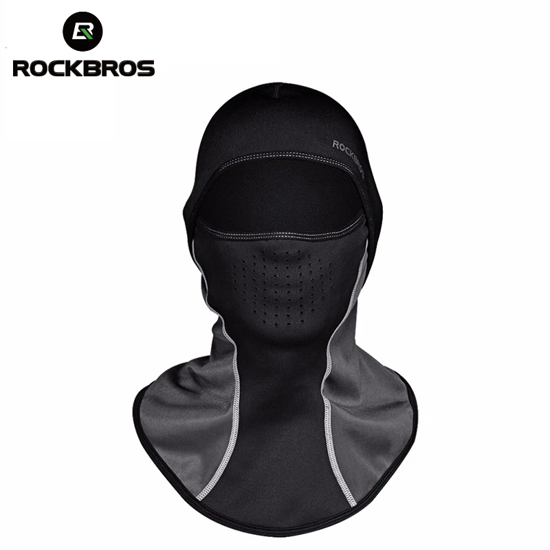 ROCKBROS الشتاء الحرارية المشي أغطية الرأس جبل تسلق كاب الرقبة الصوف الاوشحة تزلج صامد للريح التزلج لل Cycing الوجه أقنعة