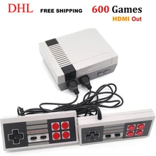 10 шт. CoolBaby HD мини ТВ семейная игровая консоль HDMI 8 бит Ретро игровая консоль встроенный 600 игровой портативный игровой плеер