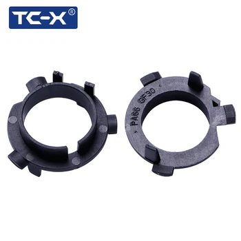 

For Kia K4 K5 Sorento Hyundai Veloster Coupe Sonata 9 Grand SantaFe 2 Pieces H7 LED Headlight Bulbs Adapter Base Holder