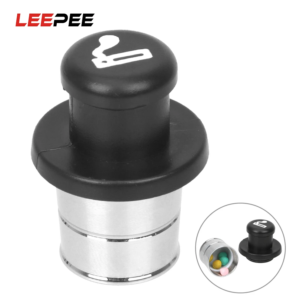 

LEEPEE Fake Cigarette Lighter Sealed Storage Portable Mini Storage Box Creative Design Car Decoration