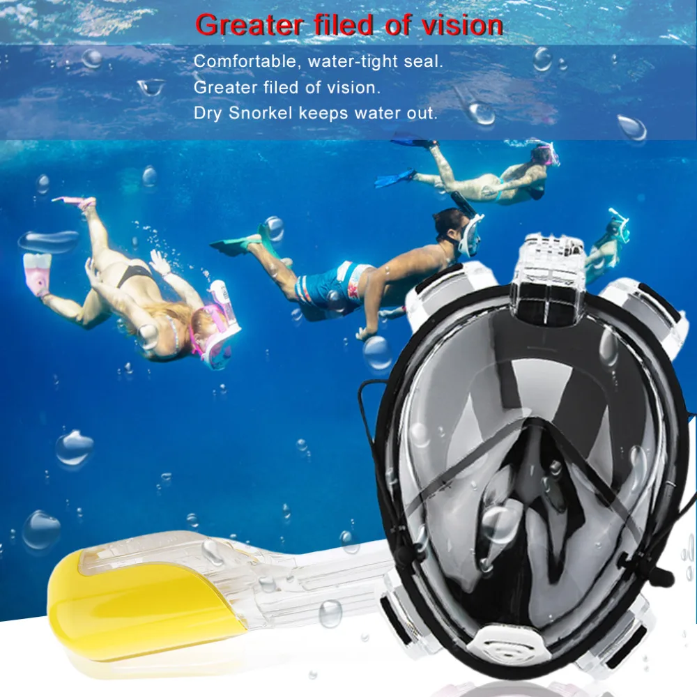 Professional Adult Full Face Diving Mask Comfortable Waterproof