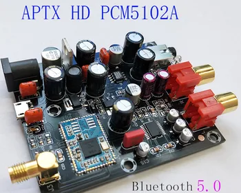 

New CSR8675 Bluetooth Board Receiver APTX HD Decoder Board 5102 DAC Audio Refit Wireless Bluetooth 5.0