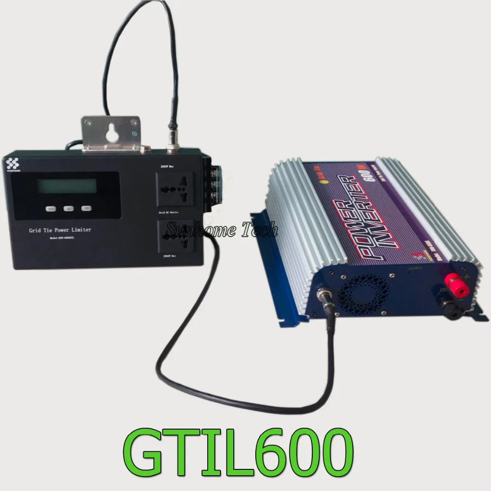 600W solar grid tie inverter 10.8 30V/22 60V dc to 120V 230V ac with