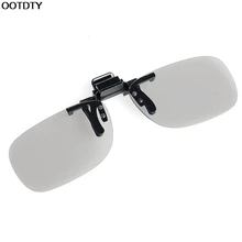 1X Clip On 3D Glasses Circular Polarized Eye Lens Home TV Cinema Movie Film Imax