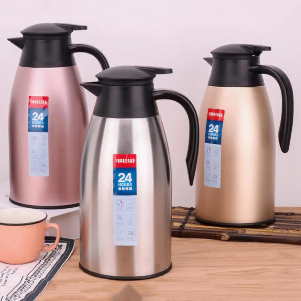

2000ml Stainless Steel Thermal Flask Jug Coffee Pot Vacuum Insulate Water Bottle Thermal Jug Hot