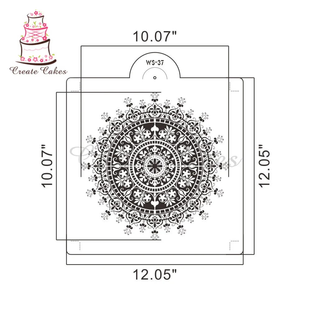Круглый кружевной настенный трафарет многоцелевой для Настенная роспись наволочки ковер декоративное тиснение бумажная карточка-трафарет плесень WS-37