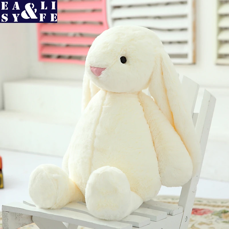 Lovely White Gray Brown Rabbit Pillow Comfortable And Soft Plush Toys