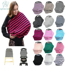 Baby Car Seat Cover Canopy Nursing Cover Multi-Use Stretchy Infinity Scarf Breastfeeding Shopping Cart Cover High Chair Cover