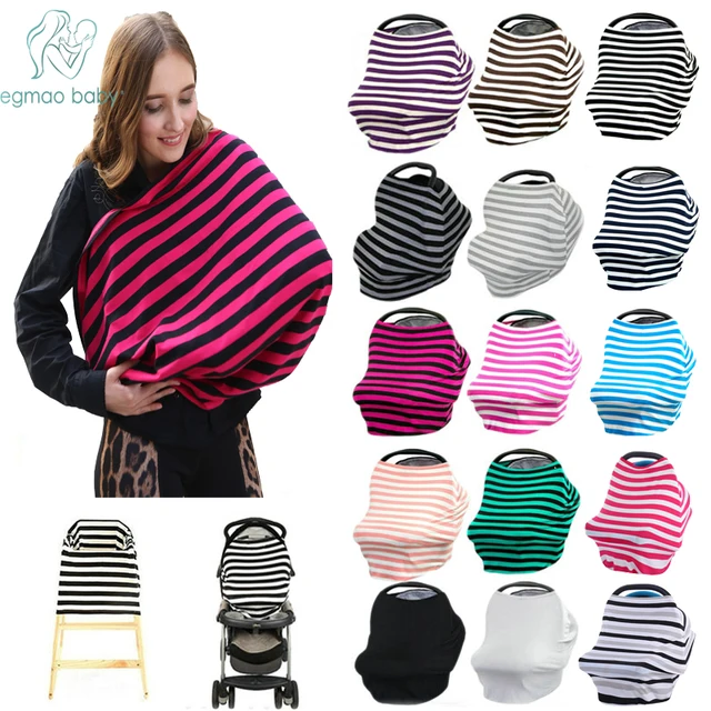 Baby Car Seat Cover Canopy Nursing Cover Multi Use Stretchy Infinity ... Baby Car Seat Cover Canopy Nursing Cover Multi Use Stretchy Infinity ...
