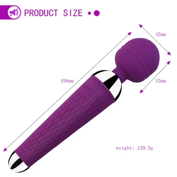Man nuo 10 Speeds Powerful AV Magic Wand Clitoris Sex Toys for Women G spot Vibrator Massager Adult Sex Product 4