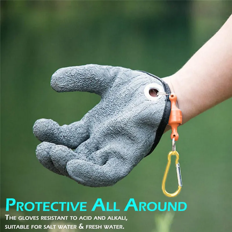 

Anti-Slip Fishing Glove Left Right Hand Fishing Gloves Anti-Slip with Magnet Fishing Accessories summer Fishing Gloves 15#