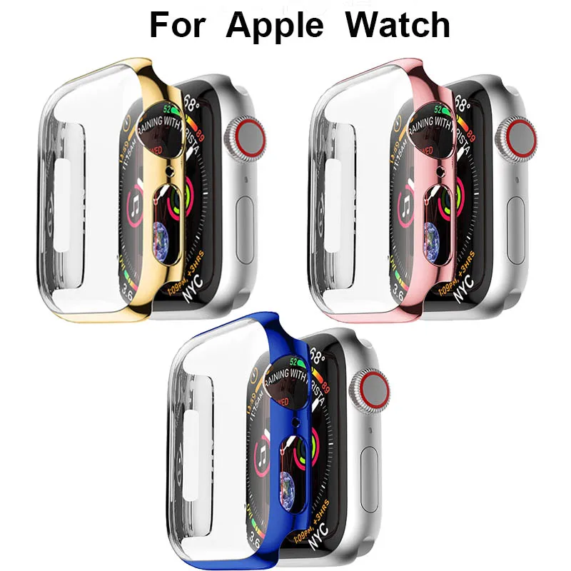 Защитный чехол для ПК iwatch series 4 для Apple Watch band 40 мм 44 мм ударопрочный корпус Рамка протектор Аксессуары