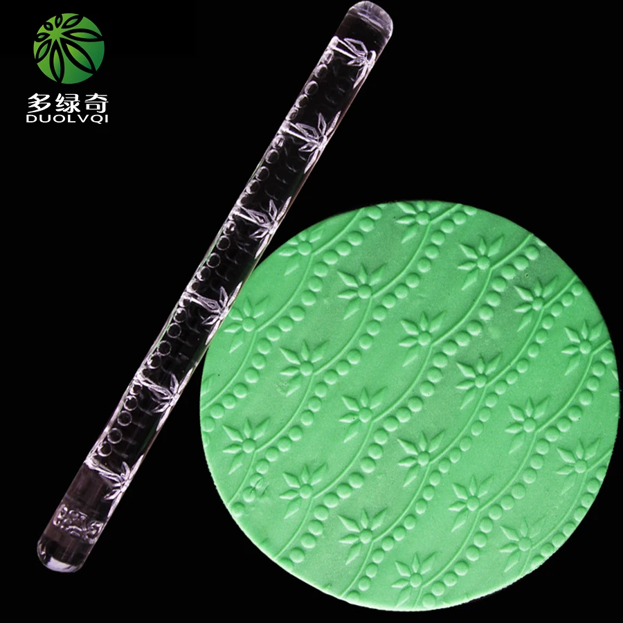 

Gift Transparent Mini Acrylic Rolling Pin Fondant Cake Decorating Tools Cake Sugarcraft flower Embossing Cake