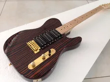 Good quality Customized TL electric guitar zebra one piece wood body gold hardware 3pcs humbuckers Good quality Customized TL electric guitar zebra one piece wood body gold hardware 3pcs humbuckers