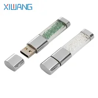 16gb 32gb 64gb 128gb מקל USB 64GB 4GB מתכת pendrive 16GB לוגו 32GB כונן פלאש USB תכשיטי הקריסטל עט כונן USB 8GB זיכרון פלאש 128GB מתנה חינם (5)