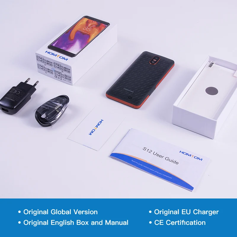 Оригинальная глобальная версия HOMTOM S12 полноэкранный мобильный телефон 8 ГБ 5