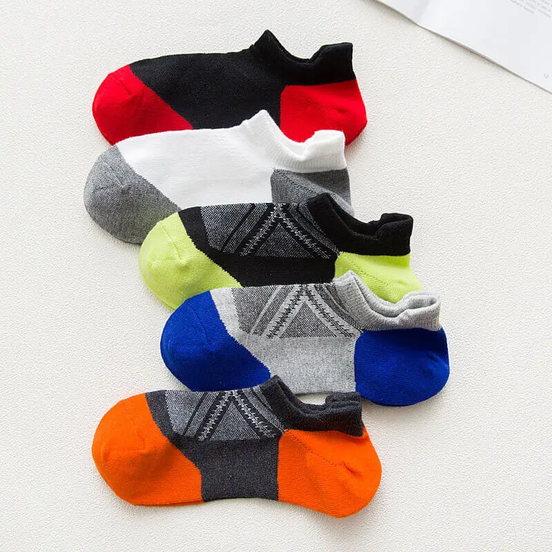 5pair Mens Summer Thin Type Ankle Socks Sport Soft Cotton Mesh Breathable Sock Outdoor Sport Running Jogging Cycling Socks - Цвет: Mixed