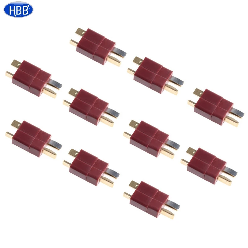 

20Pcs T Plug Male & Female Connectors Deans Style For RC LiPo Battery 10 Pairs