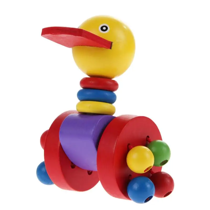 Мультяшная детская коагент для малышей, детская деревянная тележка-головоломка с животными, детские игрушки, подарок