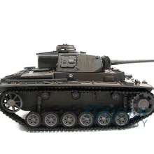 Металл Мато 1/16 Panzer III RC РТР Танк модель инфракрасный версия серый 1223 TH00663