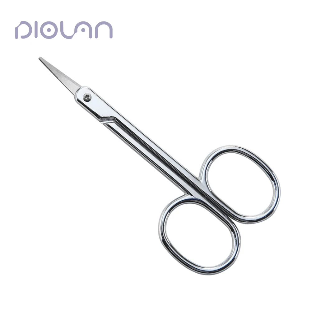 

DIOLAN Stainless Steel Eyebrow Makeup Scissors Manicure Face Hair Trimming Tweezer Scissors Nails Cuticle Scissors Tool EP0060