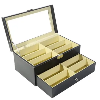 

Decorative Wooden Boxes Display Case New 12 Slots Glasses Organizer Eyeglass Sunglass Oversized Storage Box For Decor Craft #BL3